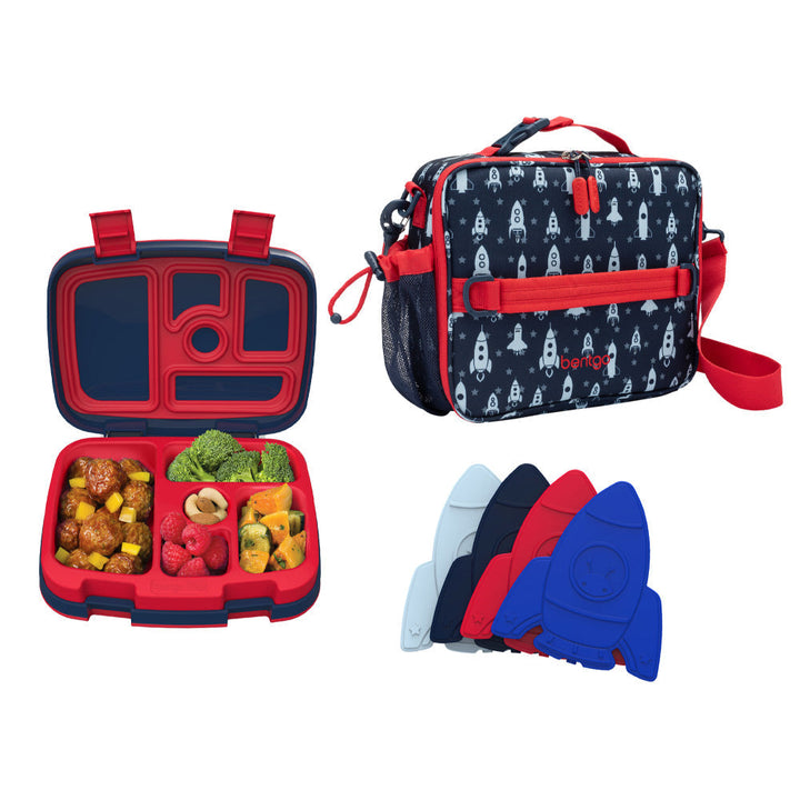 Bentgo Kids Prints Lunch Box, Lunch Bag, & Ice Packs C1
