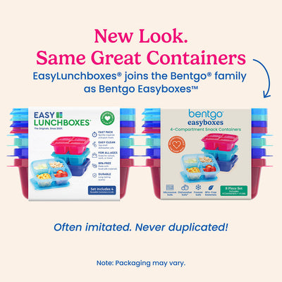 Bentgo Easyboxes 4-Compartment Snack Containers 8-Piece Set
