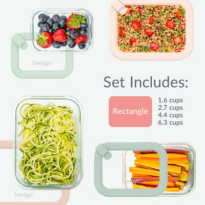 Bentgo Signature Glass Food Storage Set (8-Piece)